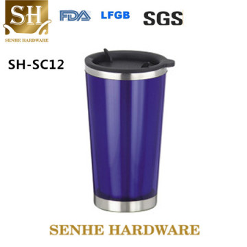 Personalizado de 16 oz Slim acero inoxidable Thermo Tumbler (SH-SC12)